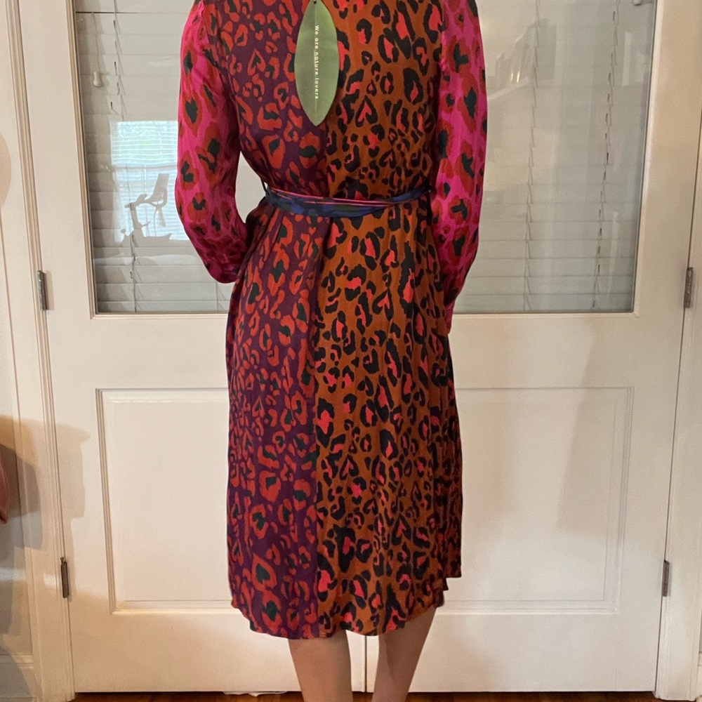 Farm Rio XS NWT Multicolor Leopard Print Dress